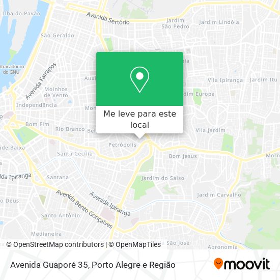 Avenida Guaporé 35 mapa