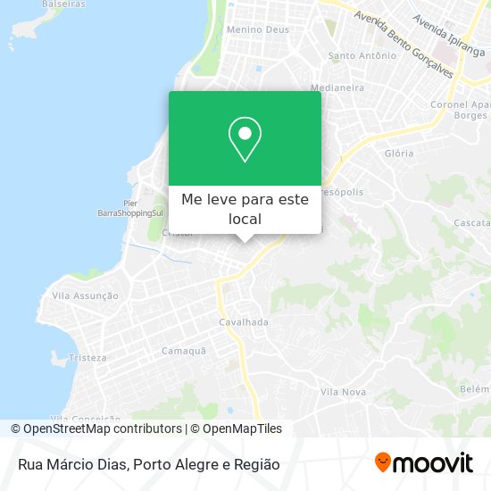 Rua Márcio Dias mapa