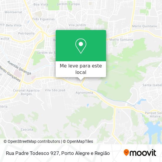 Rua Padre Todesco 927 mapa