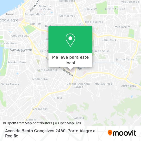 Avenida Bento Gonçalves 2460 mapa