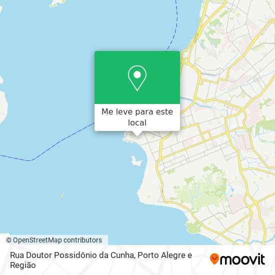 Rua Doutor Possidônio da Cunha mapa