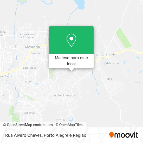 Rua Álvaro Chaves mapa