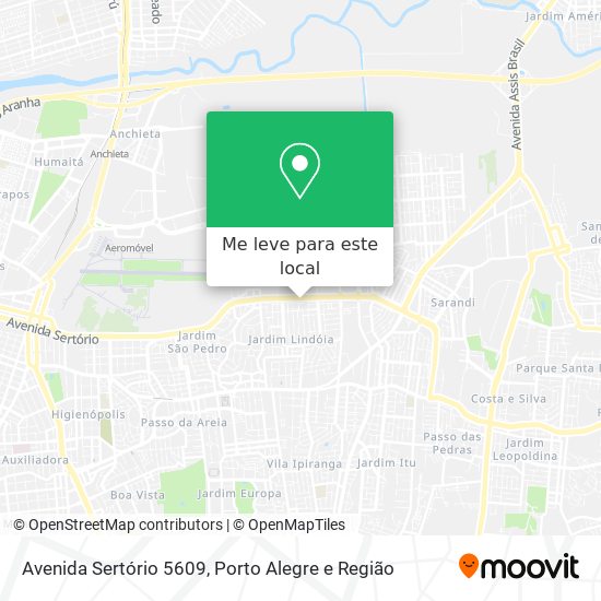 Avenida Sertório 5609 mapa