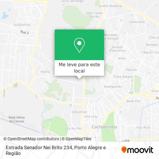 Estrada Senador Nei Brito 234 mapa