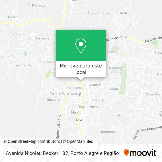 Avenida Nicolau Becker 182 mapa