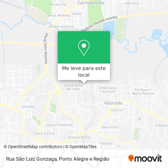 Rua São Luiz Gonzaga mapa