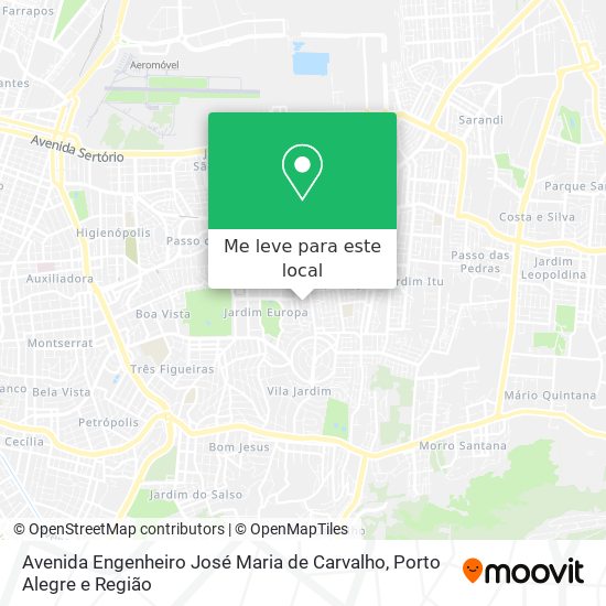 Avenida Engenheiro José Maria de Carvalho mapa