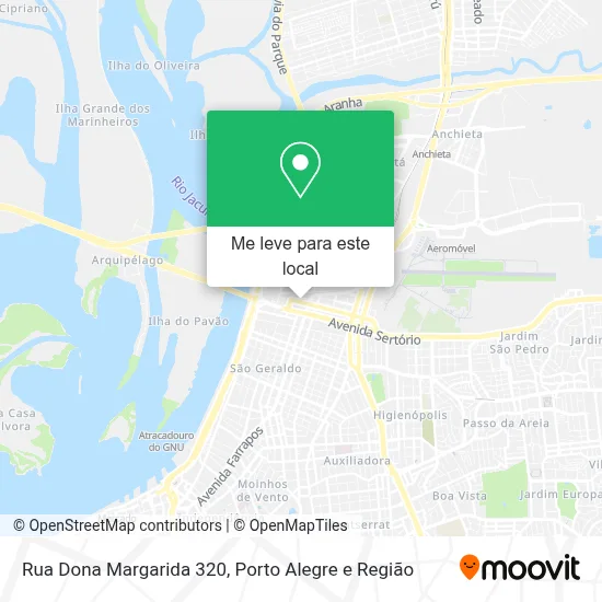 Rua Dona Margarida 320 mapa