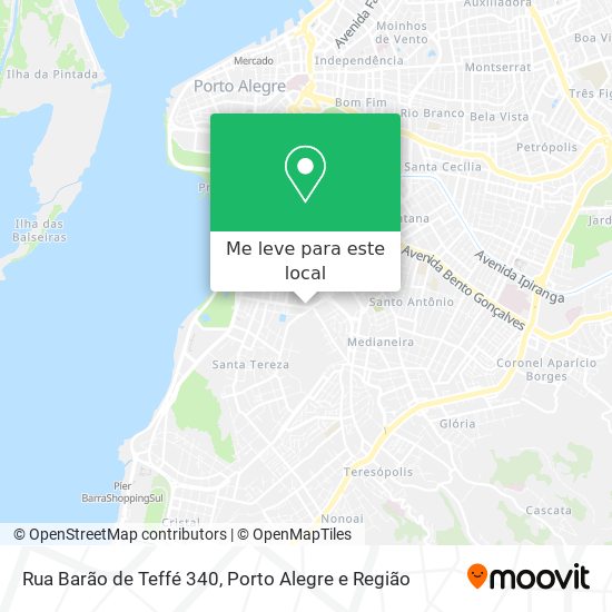 Rua Barão de Teffé 340 mapa