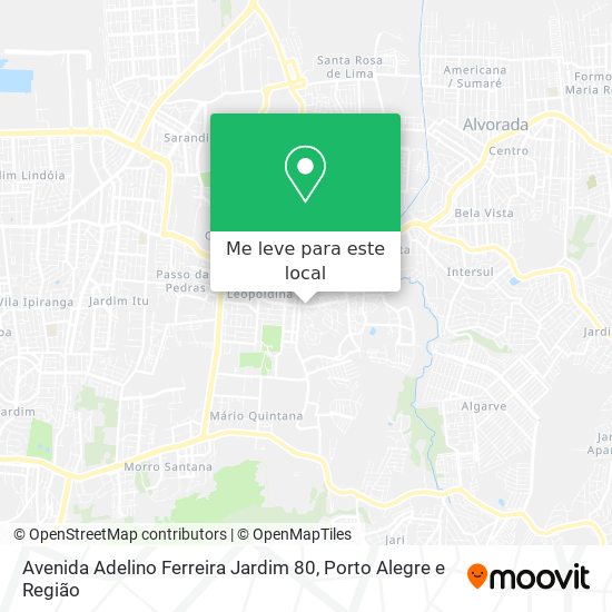 Avenida Adelino Ferreira Jardim 80 mapa