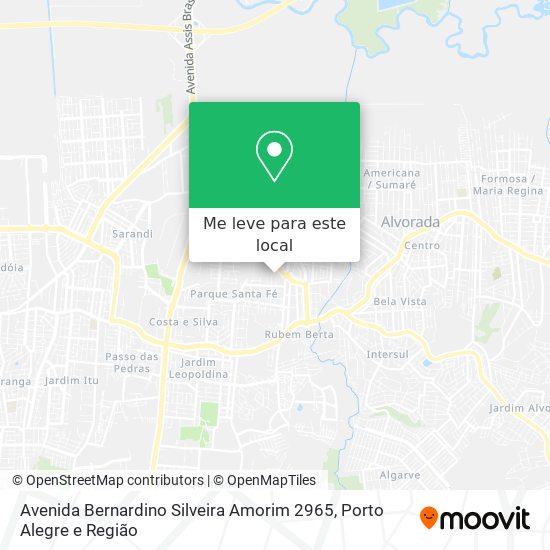 Avenida Bernardino Silveira Amorim 2965 mapa