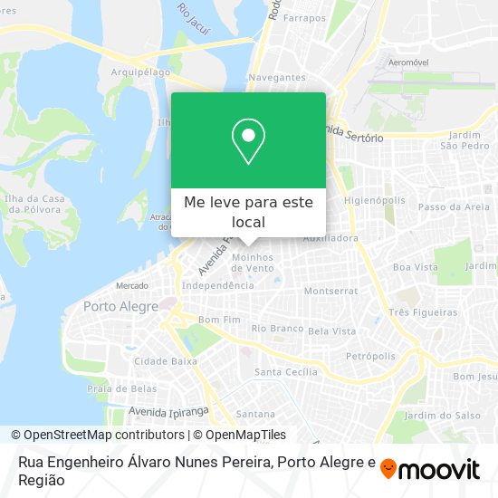 Rua Engenheiro Álvaro Nunes Pereira mapa