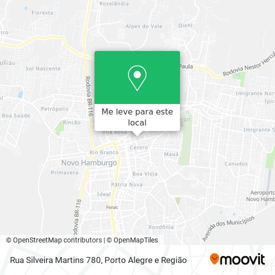 Rua Silveira Martins 780 mapa
