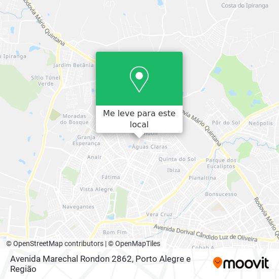 Avenida Marechal Rondon 2862 mapa