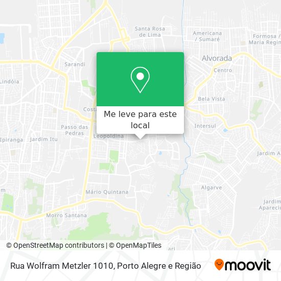 Rua Wolfram Metzler 1010 mapa