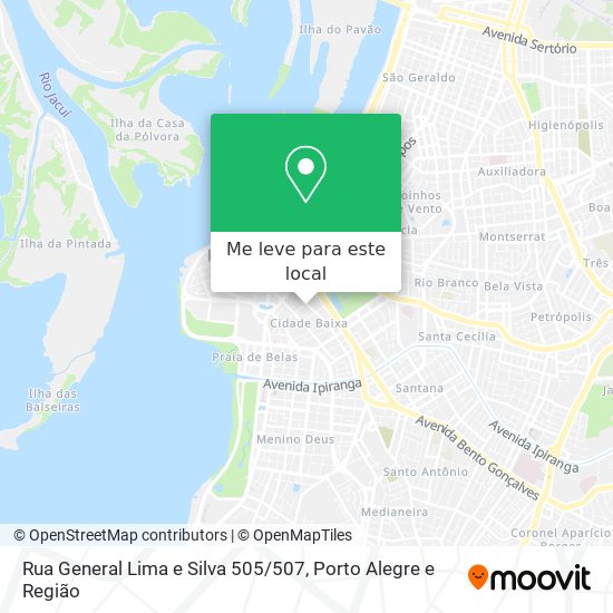 Rua General Lima e Silva 505 / 507 mapa