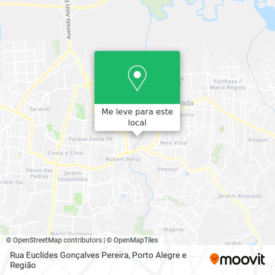 Rua Euclídes Gonçalves Pereira mapa