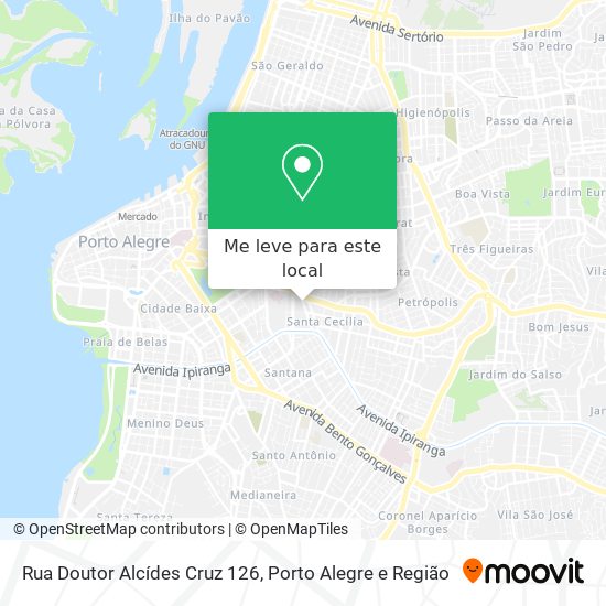 Rua Doutor Alcídes Cruz 126 mapa