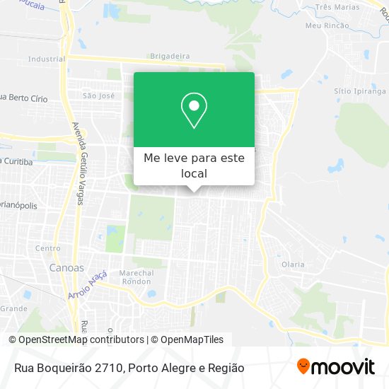 Rua Boqueirão 2710 mapa