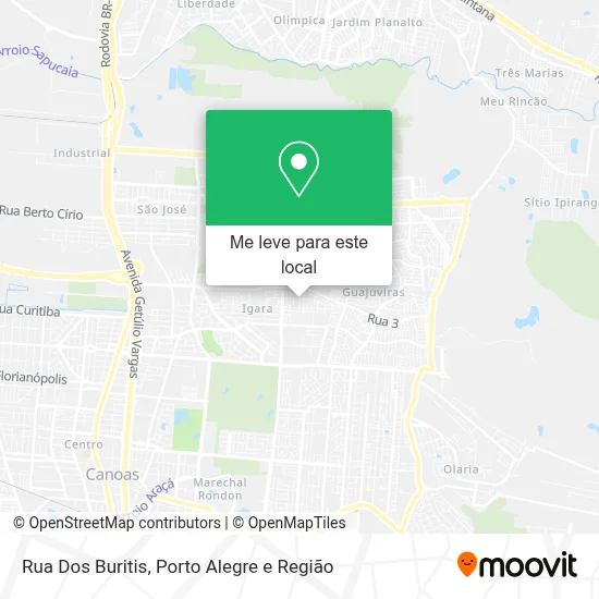 Rua Dos Buritis mapa