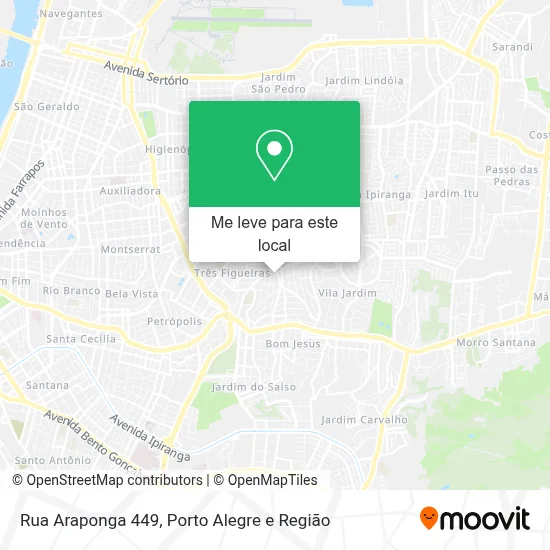 Rua Araponga 449 mapa