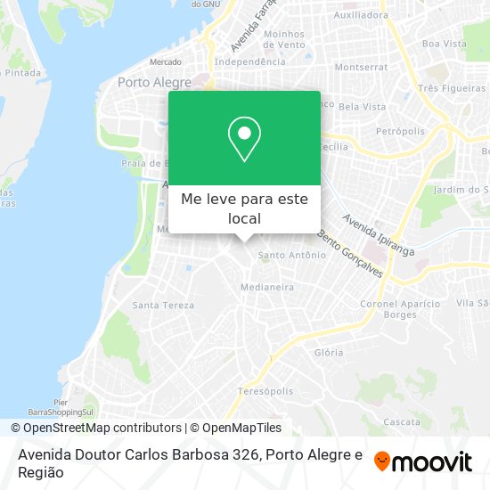 Avenida Doutor Carlos Barbosa 326 mapa