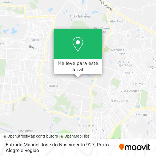 Estrada Manoel José do Nascimento 927 mapa