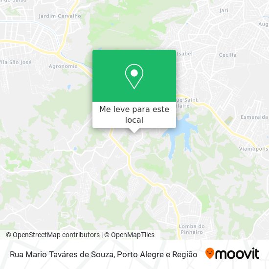 Rua Mario Taváres de Souza mapa