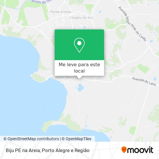 Biju PE na Areia mapa
