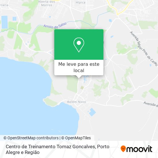 Centro de Treinamento Tomaz Goncalves mapa