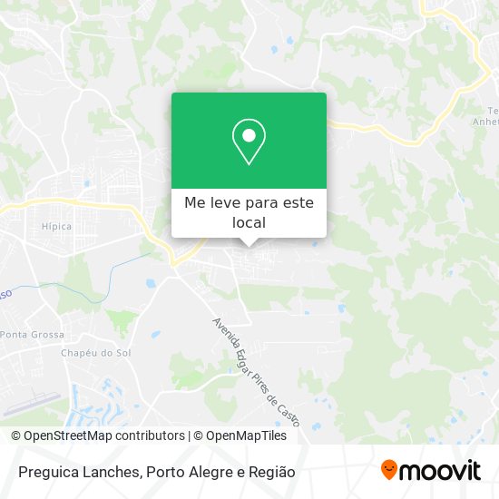 Preguica Lanches mapa