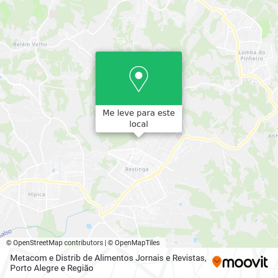 Metacom e Distrib de Alimentos Jornais e Revistas mapa