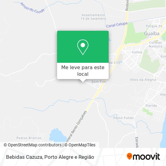 Bebidas Cazuza mapa