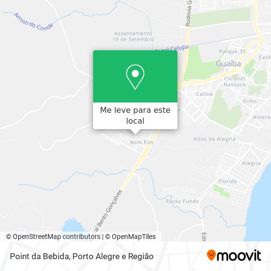 Point da Bebida mapa