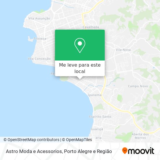 Astro Moda e Acessorios mapa