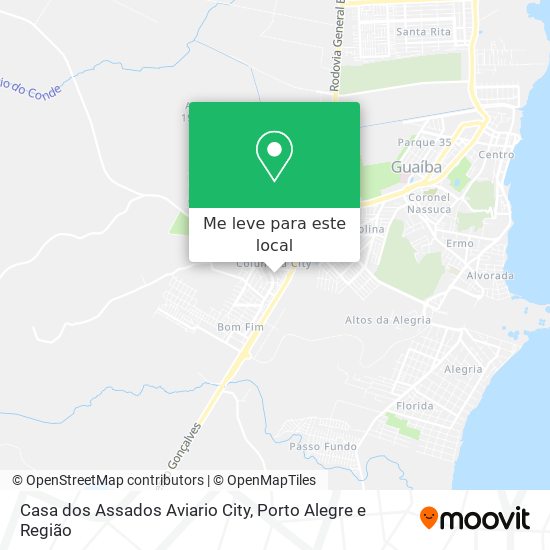 Casa dos Assados Aviario City mapa