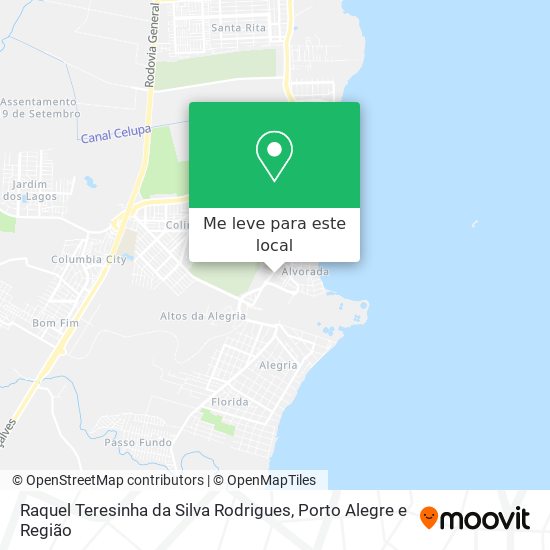 Raquel Teresinha da Silva Rodrigues mapa