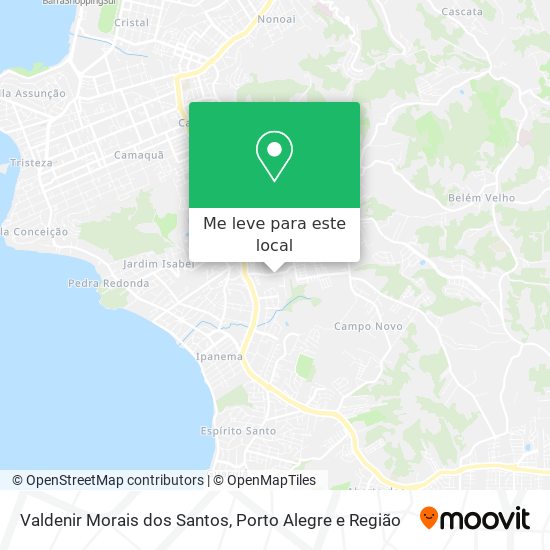 Valdenir Morais dos Santos mapa