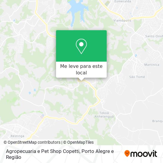 Agropecuaria e Pet Shop Copetti mapa