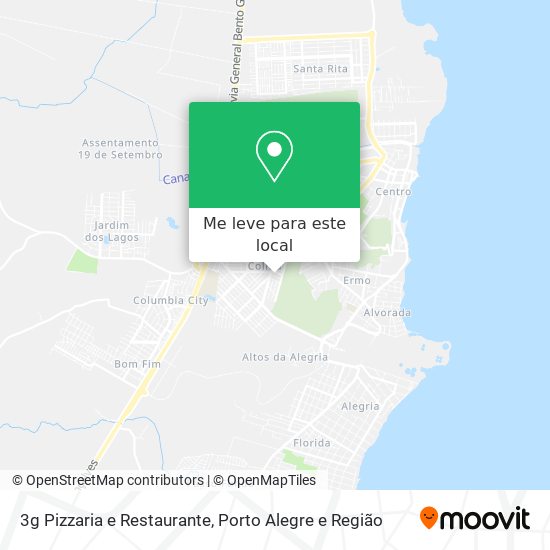 3g Pizzaria e Restaurante mapa