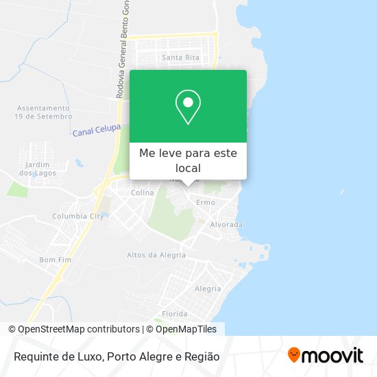 Requinte de Luxo mapa