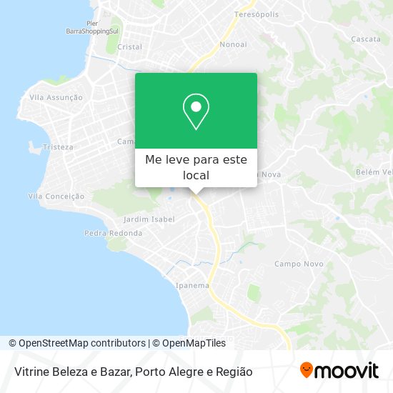 Vitrine Beleza e Bazar mapa