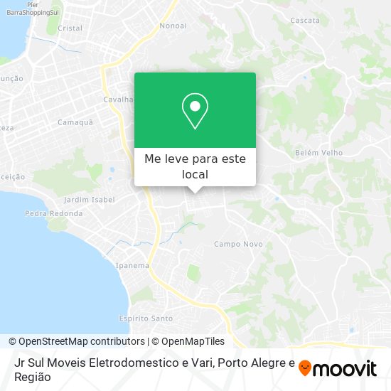 Jr Sul Moveis Eletrodomestico e Vari mapa