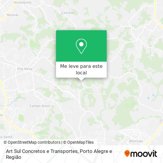 Art Sul Concretos e Transportes mapa