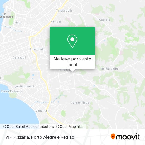 VIP Pizzaria mapa
