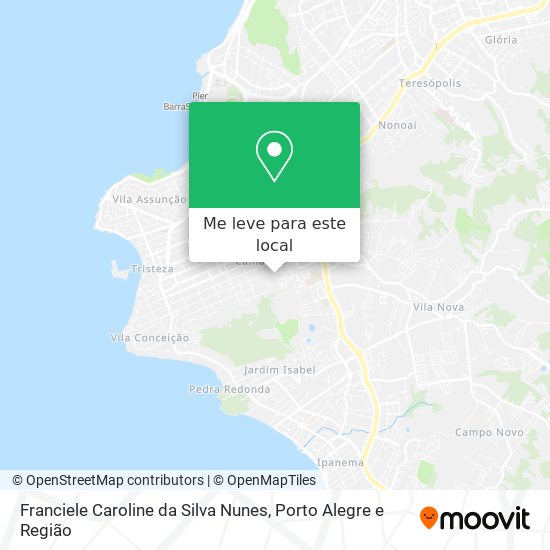 Franciele Caroline da Silva Nunes mapa