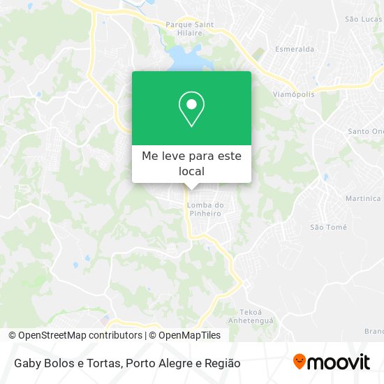 Gaby Bolos e Tortas mapa