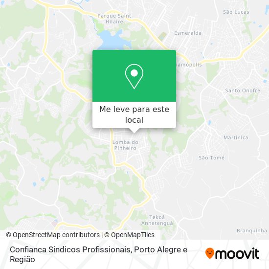 Confianca Sindicos Profissionais mapa