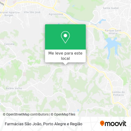 Farmácias São João mapa