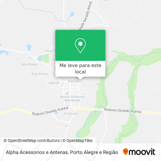 Alpha Acessorios e Antenas mapa